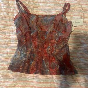 On Gossamer Multicolor Camisole Top